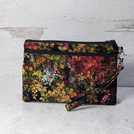 Fall Hydrangeas Duet Wristlet