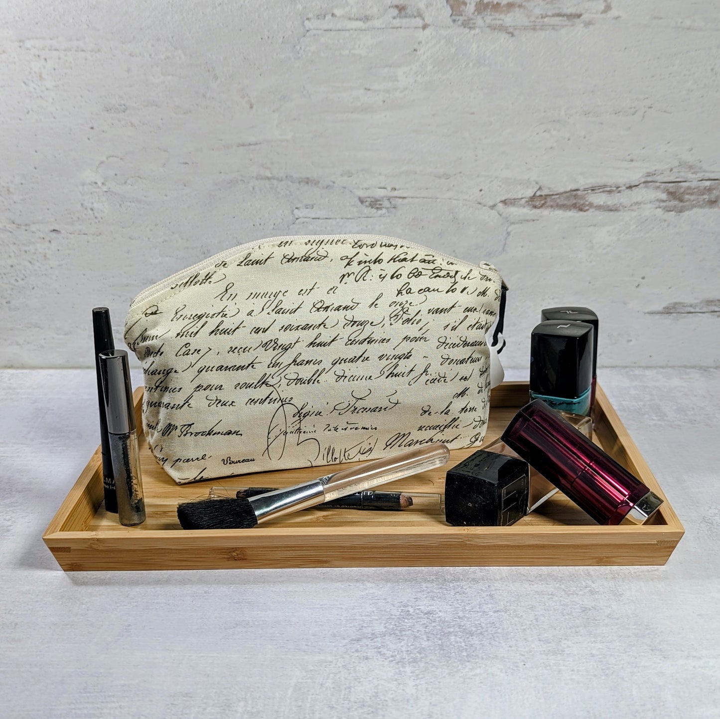 Old Script Fermata Makeup and Misc. Bag