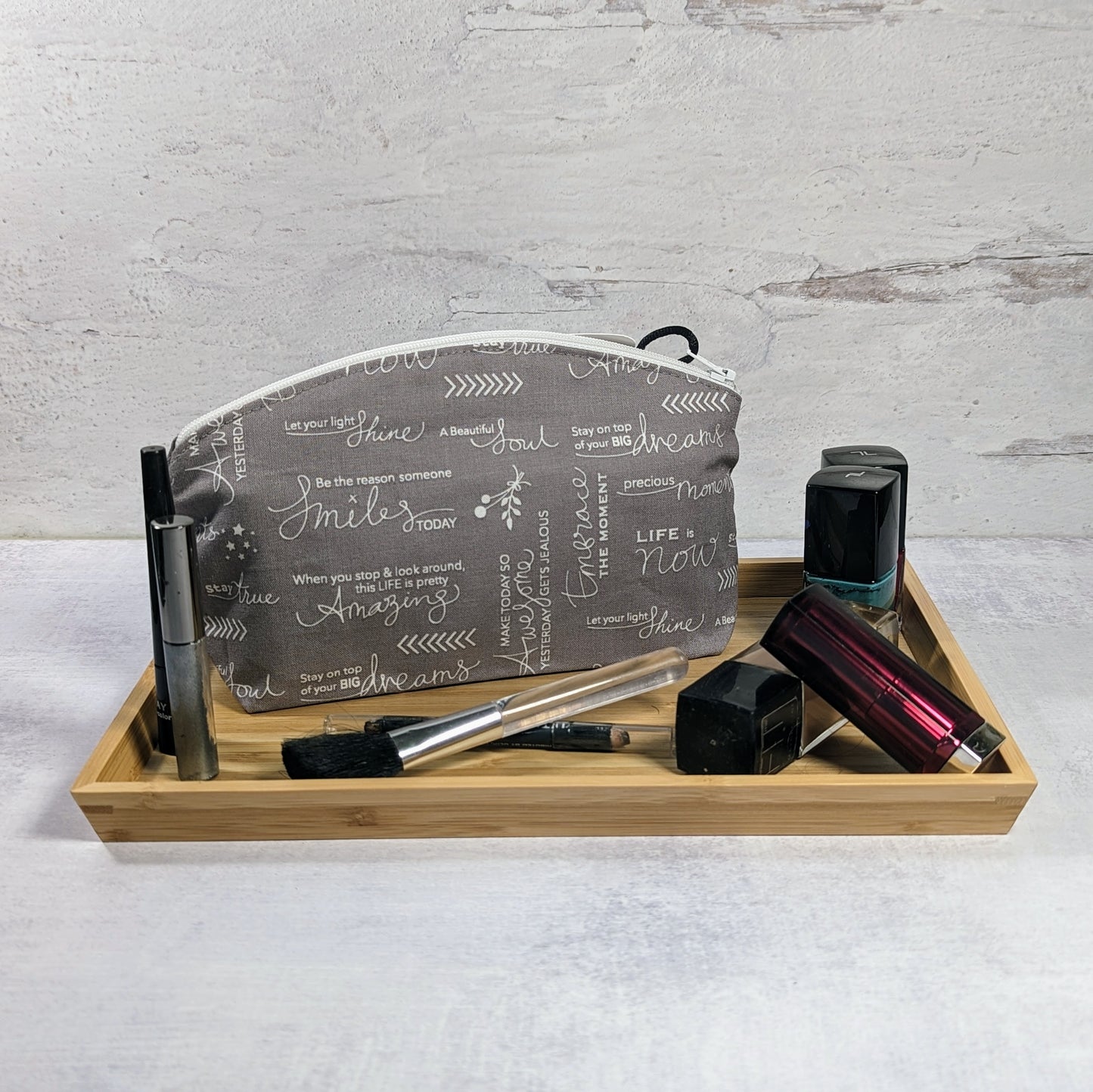 Comforting Phrases Fermata Makeup and Misc. Bag