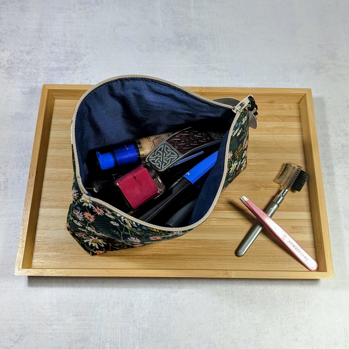 Wildflower Meadow Fermata Makeup and Misc. Bag