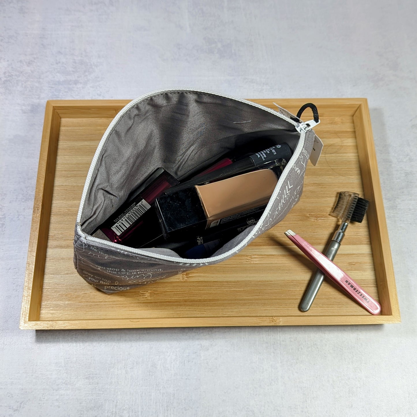 Comforting Phrases Fermata Makeup and Misc. Bag