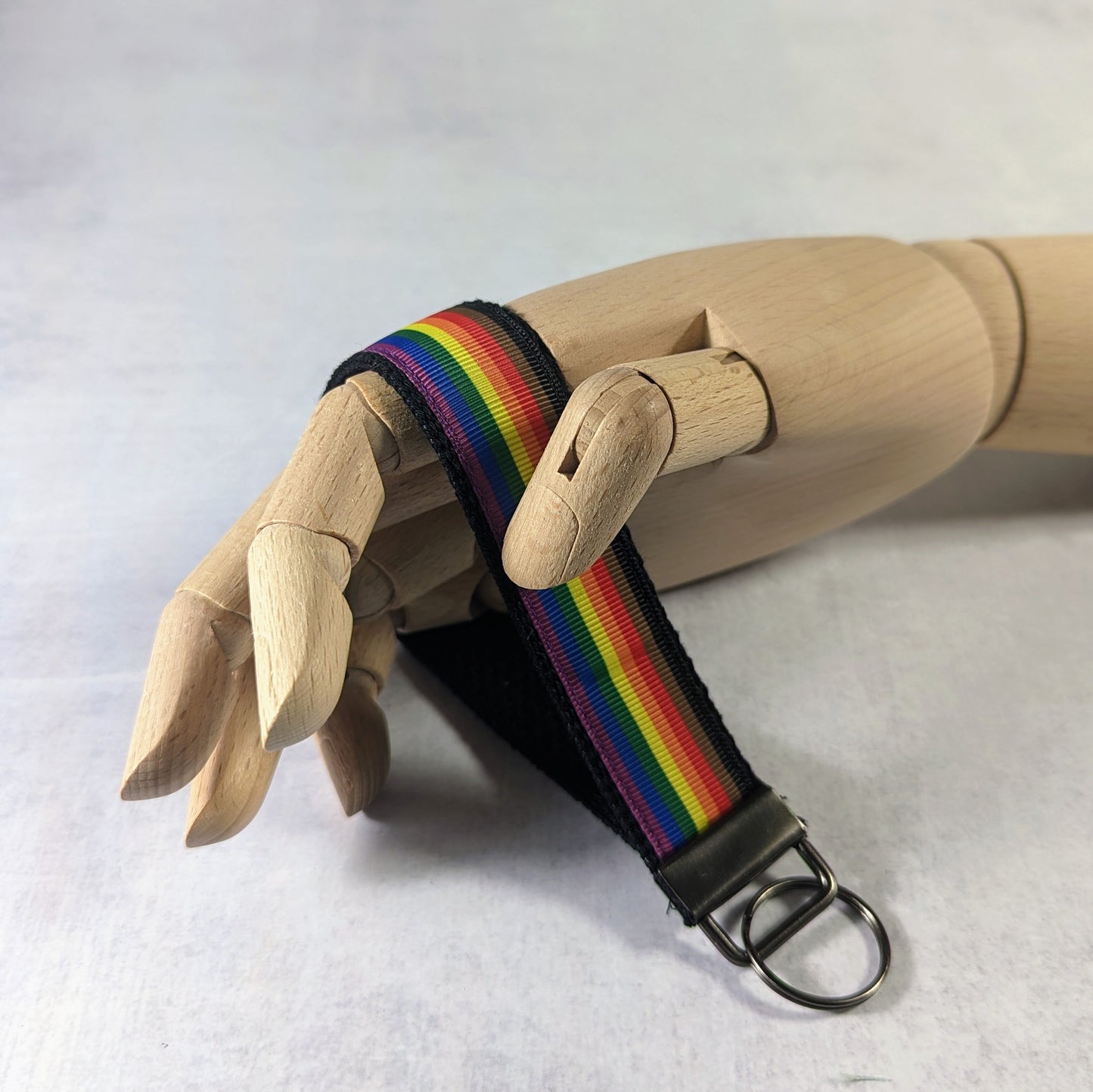 Philadelphia Pride flag key fob