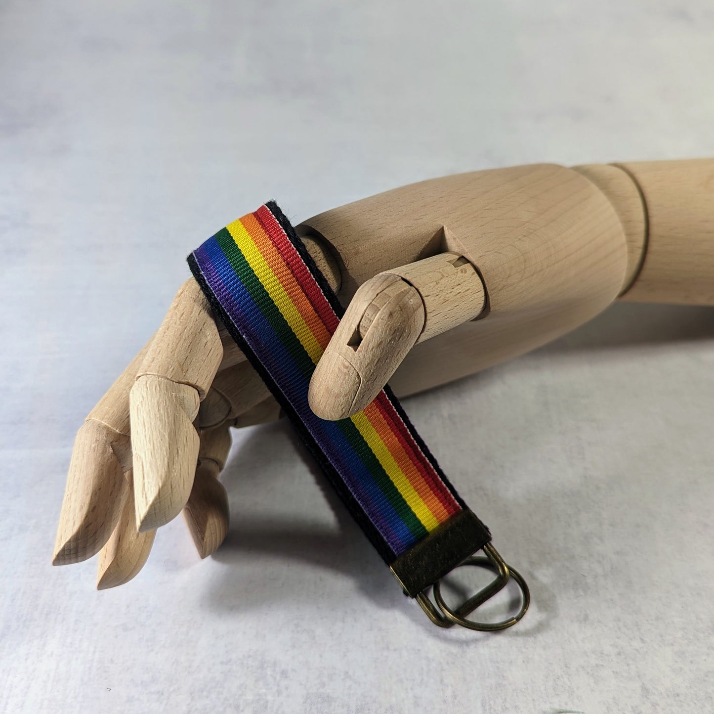Pride flag key fob