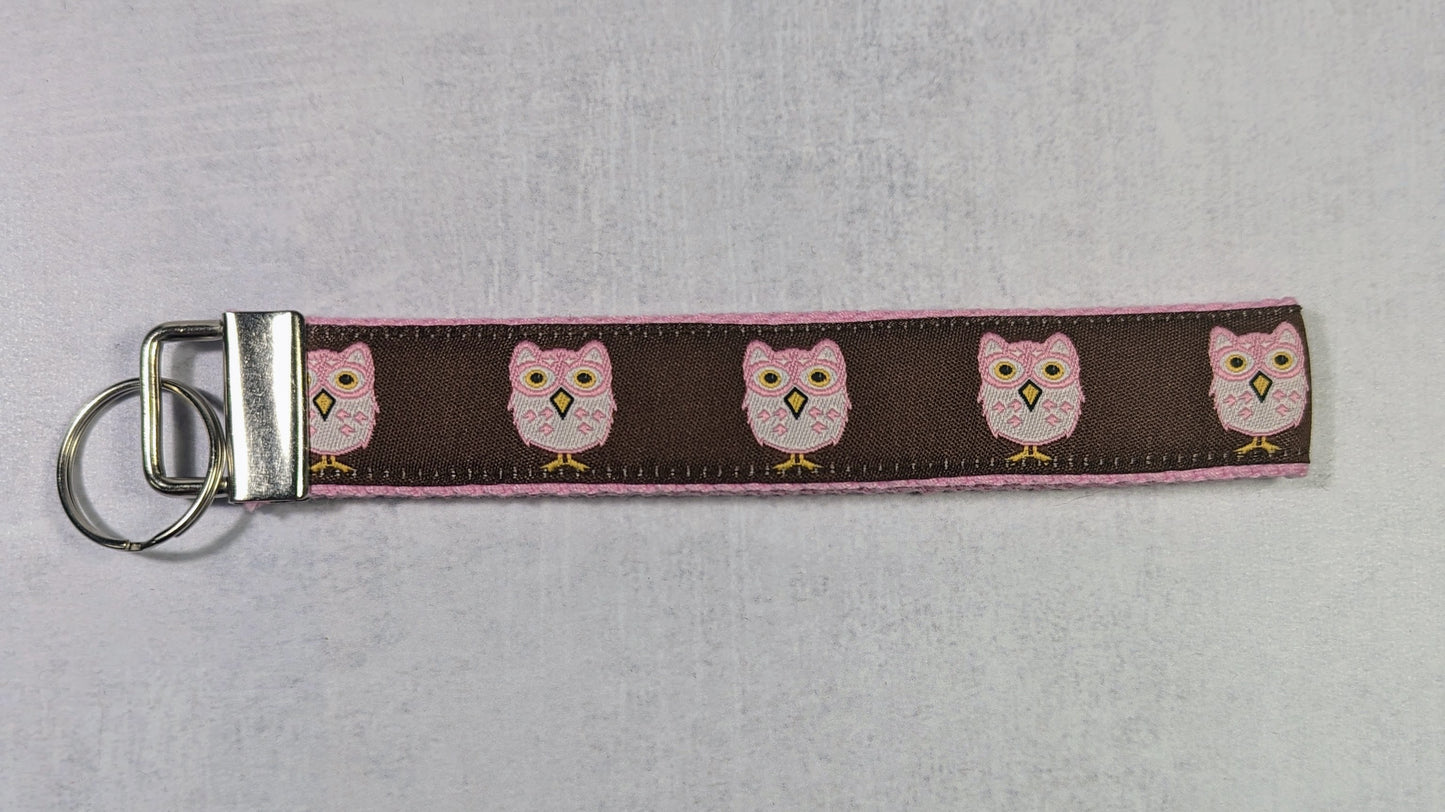 Owls alone key fob