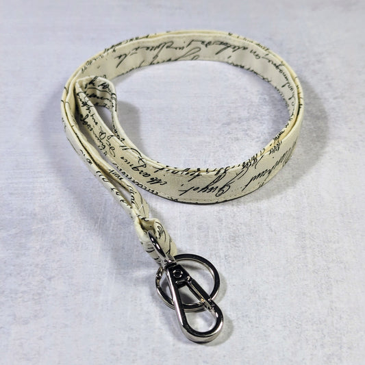 Old Script Sempre Lanyard