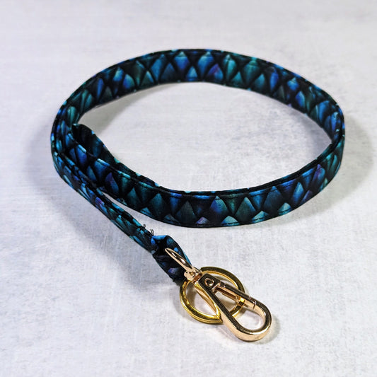 Blue Dragonscale Sempre Lanyard