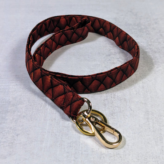 Red Dragonscale Sempre Lanyard