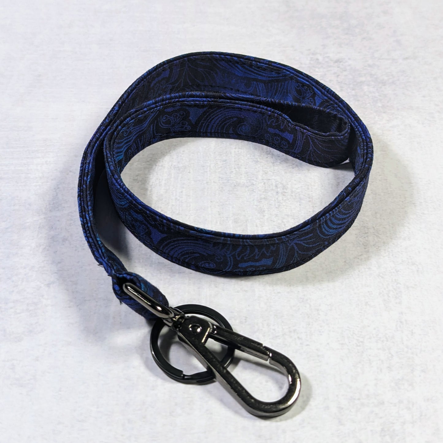 Blue Flourish Sempre Lanyard