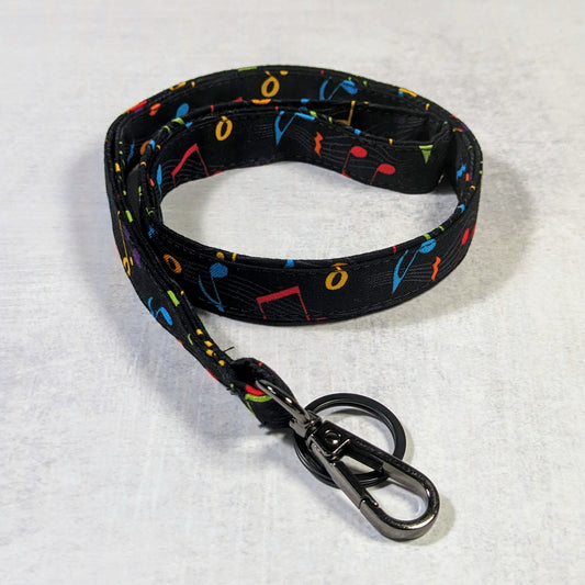 Music Notes Sempre Lanyard