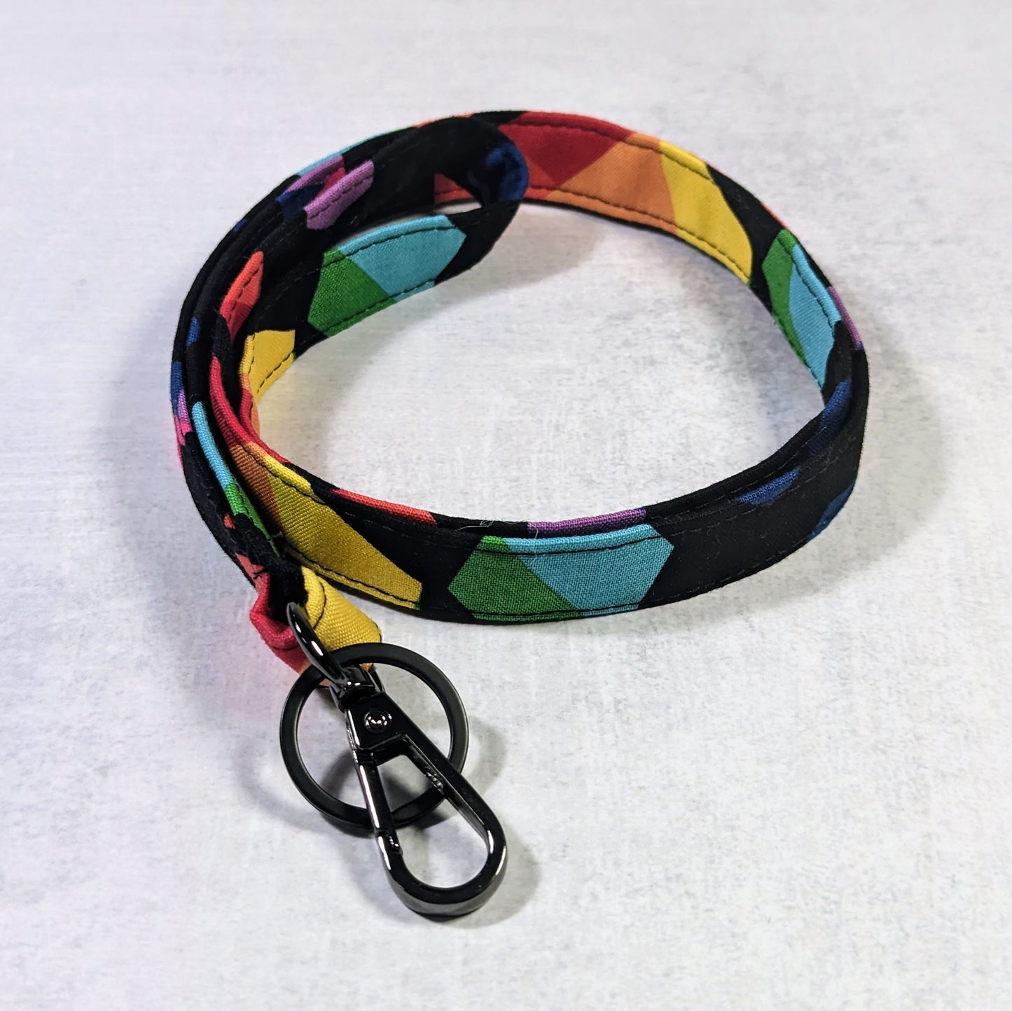 Rainbow Geo Sempre Lanyard