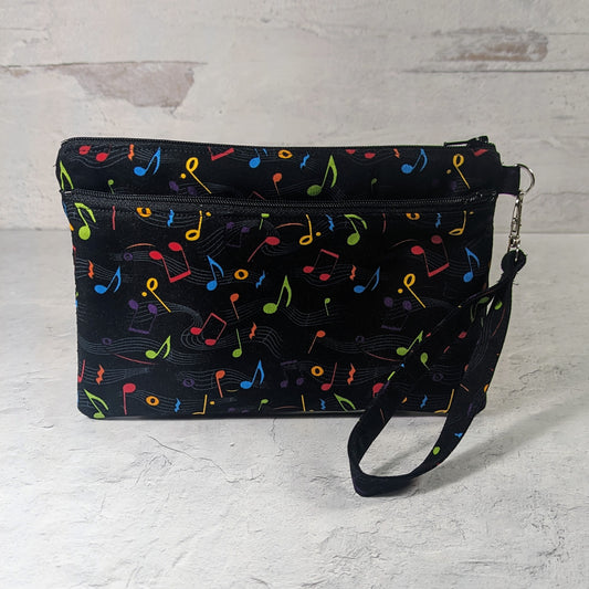Music Notes Duet Wristlet