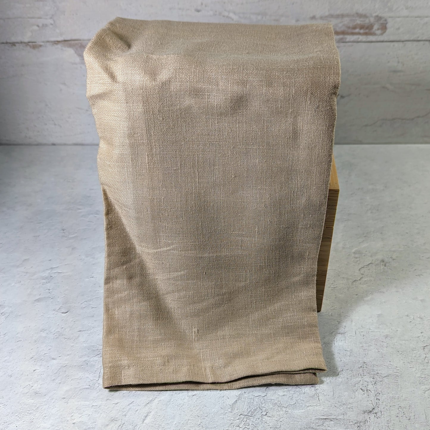Cosmic latte 100% linen kitchen towel