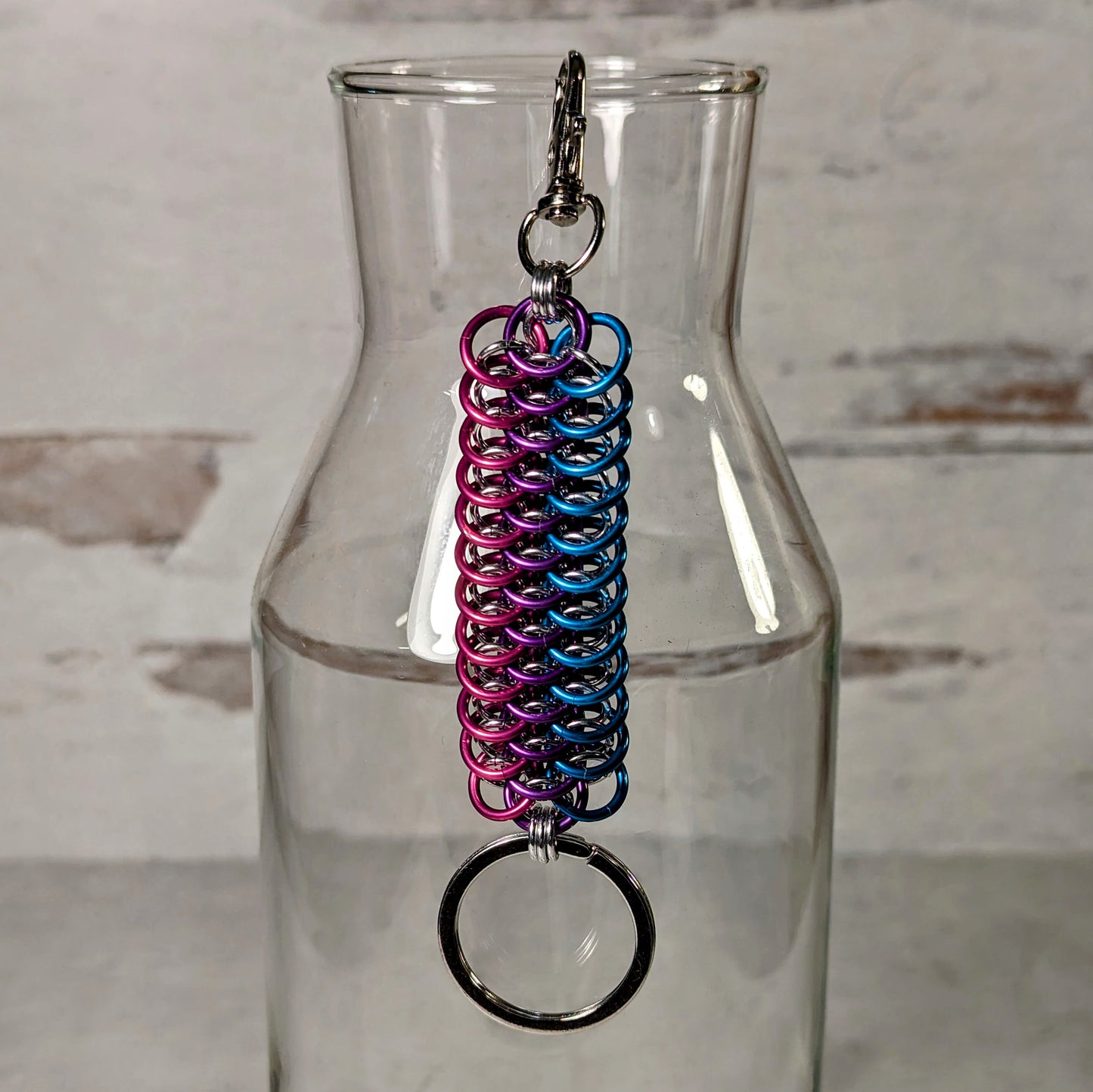 Bisexual Pride Dragonscale Key Fob