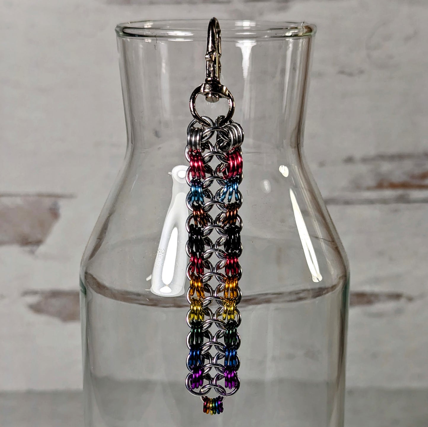 Progress Pride Small 4-in-1 Chain Key Fob