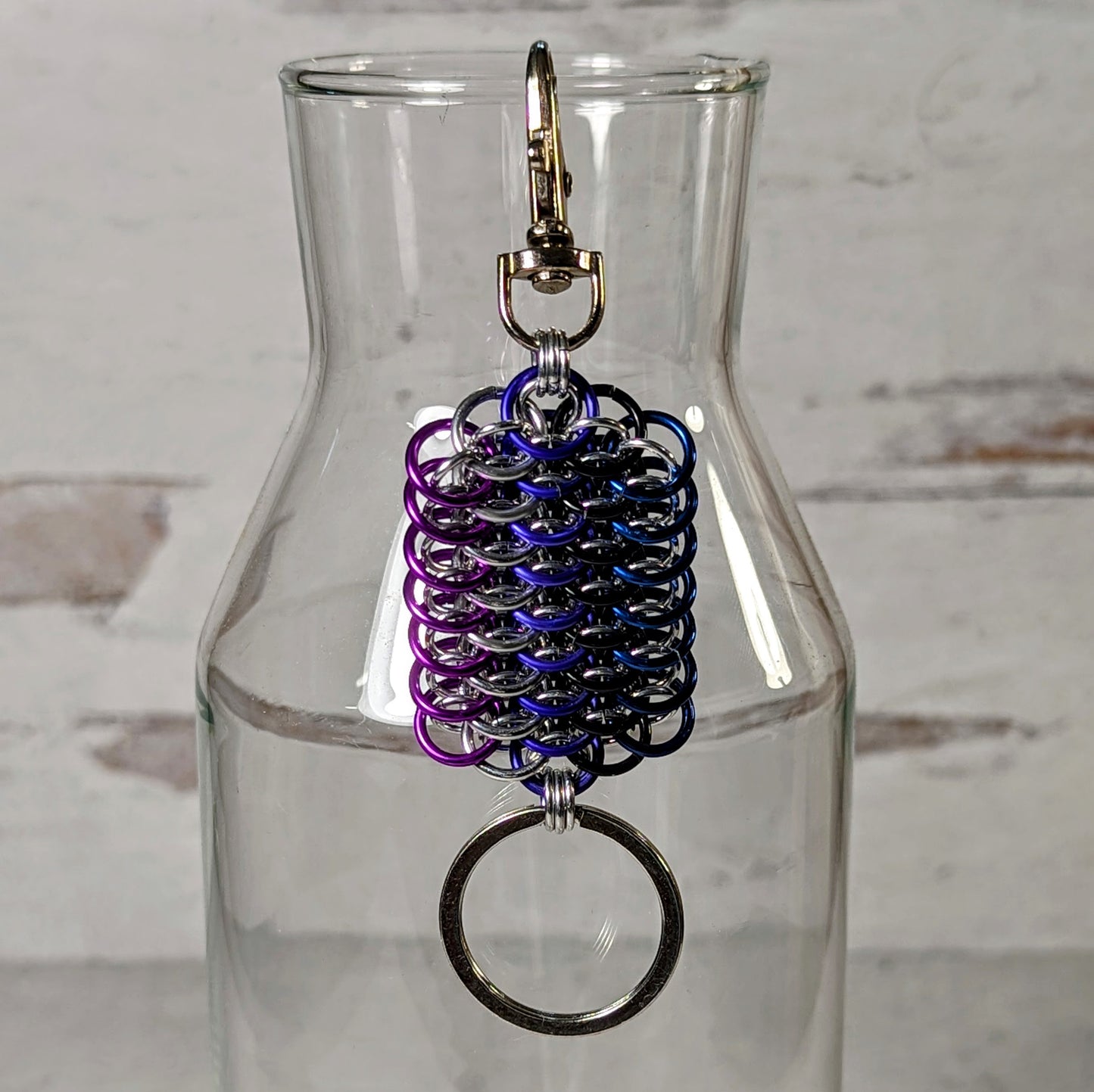 Genderfluid Pride Dragonscale Key Fob