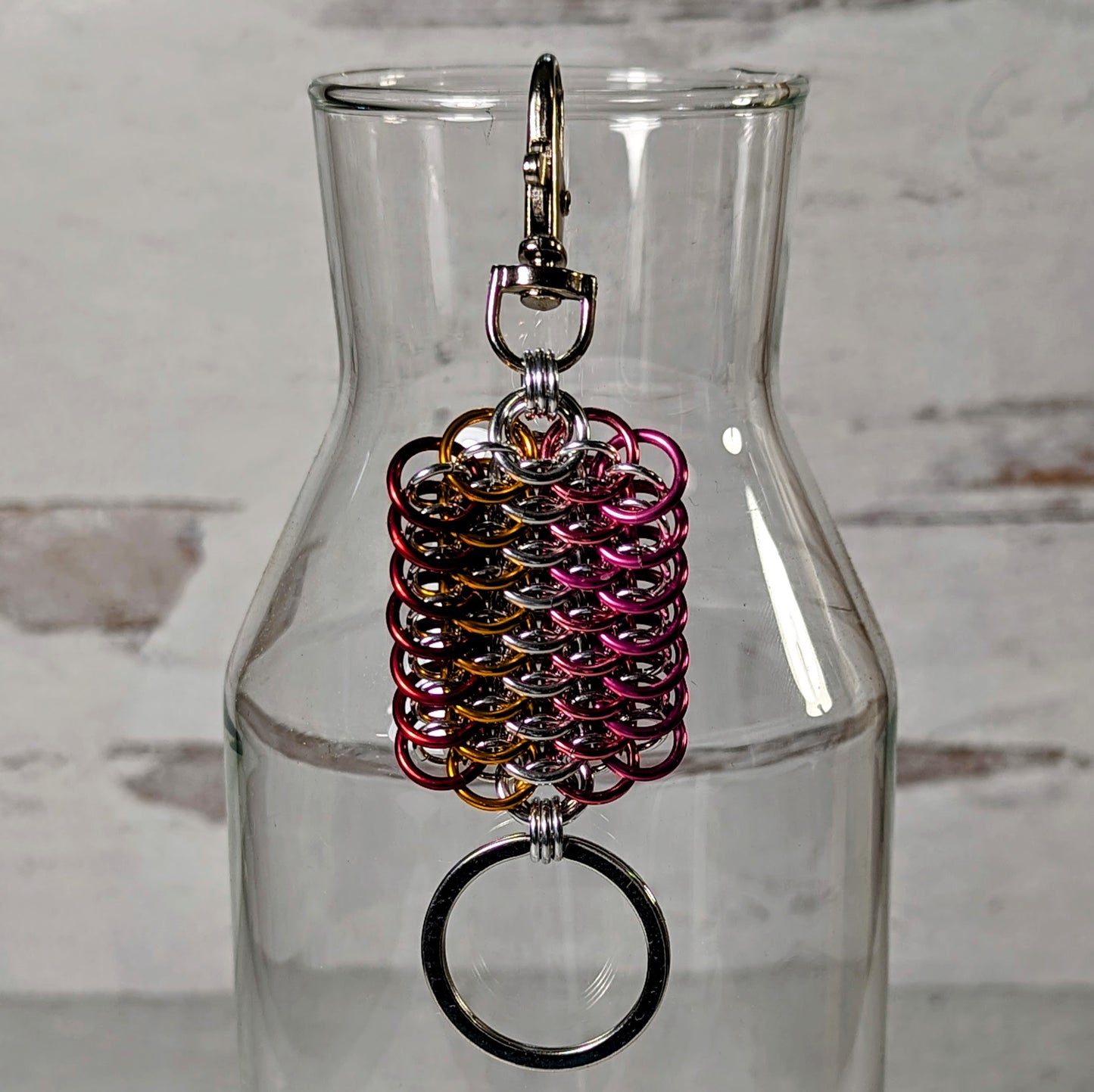 Lesbian Pride Dragonscale Key Fob