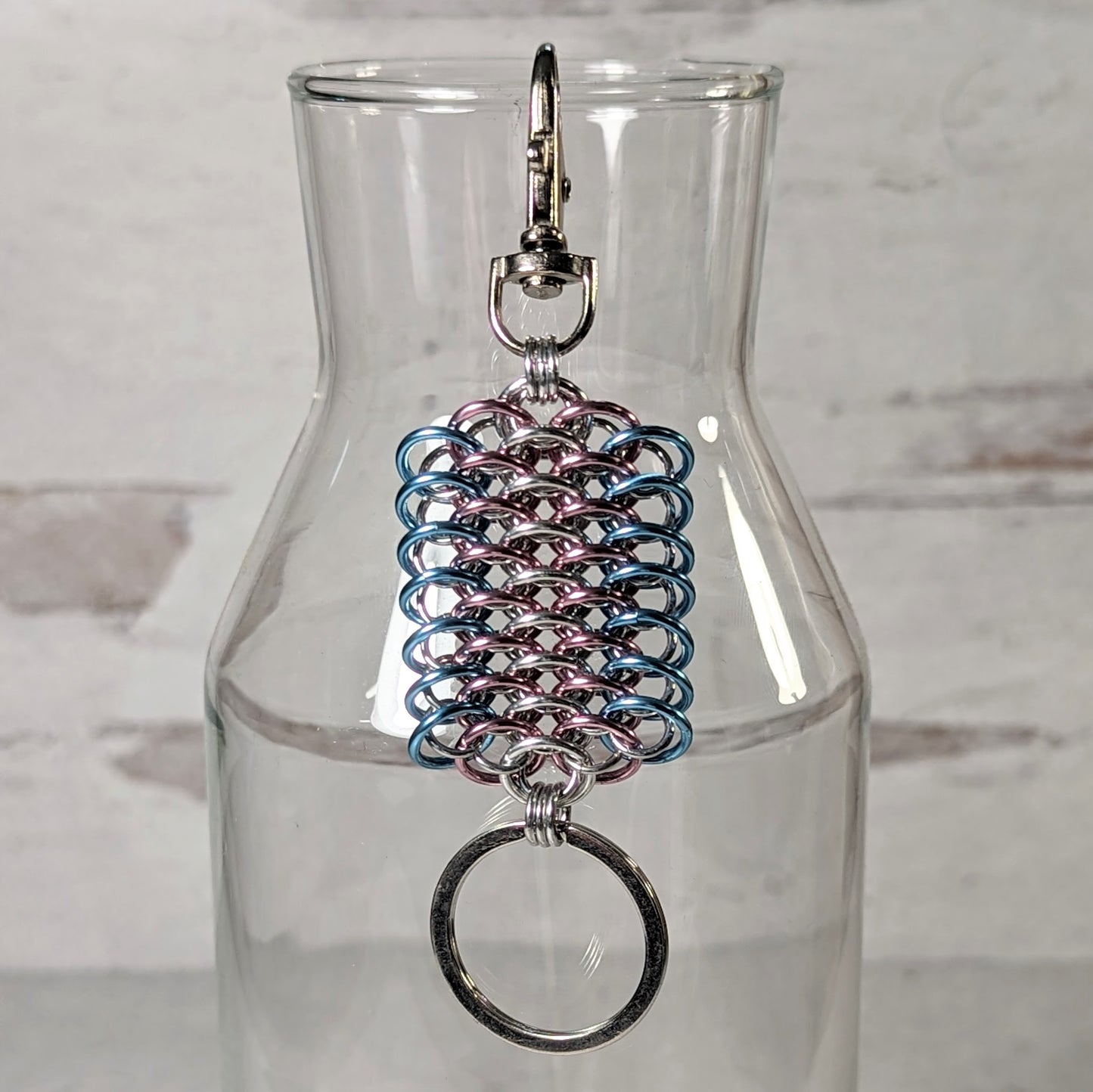 Transgender Pride Dragonscale Key Fob