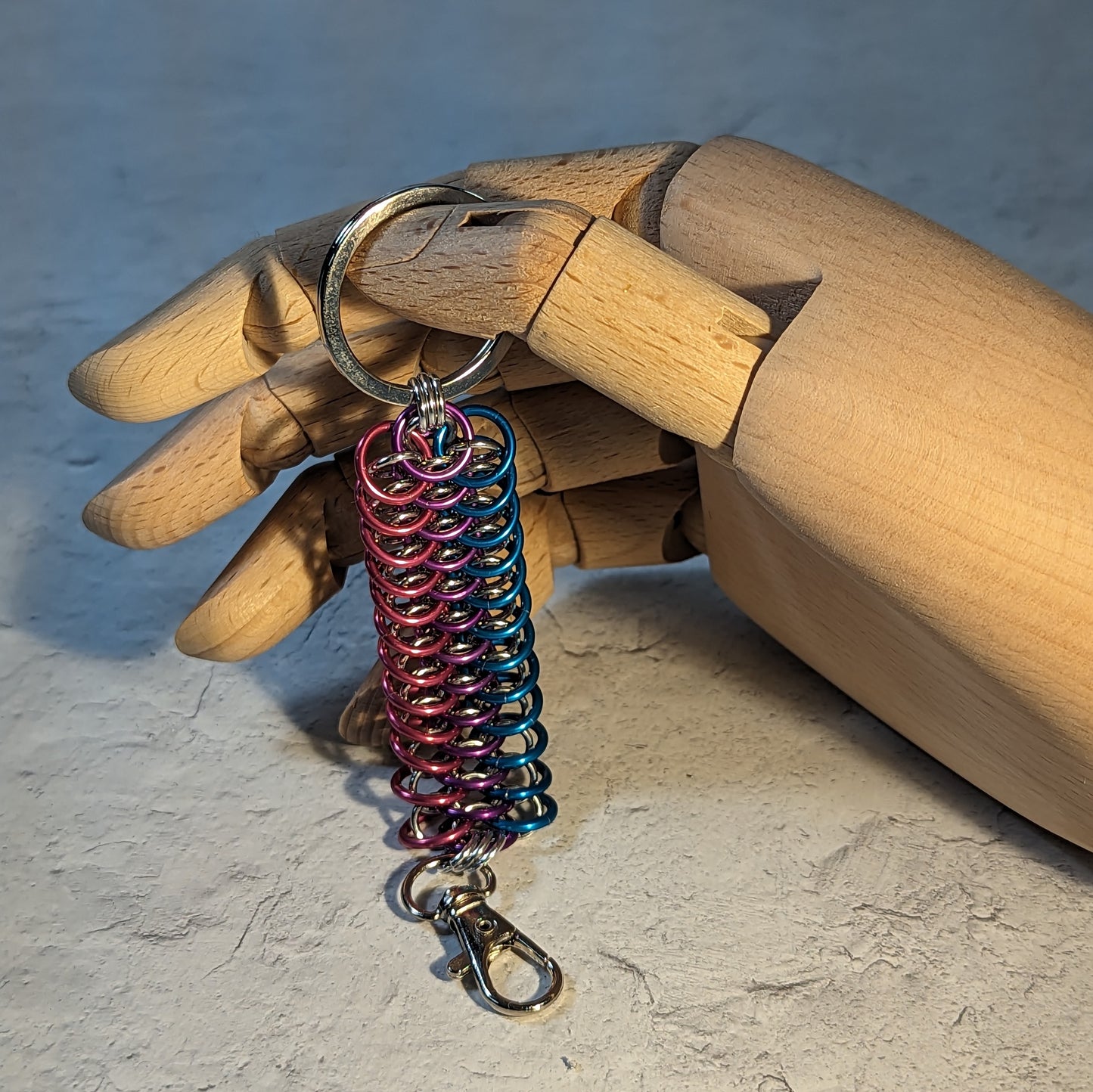Bisexual Pride Dragonscale Key Fob
