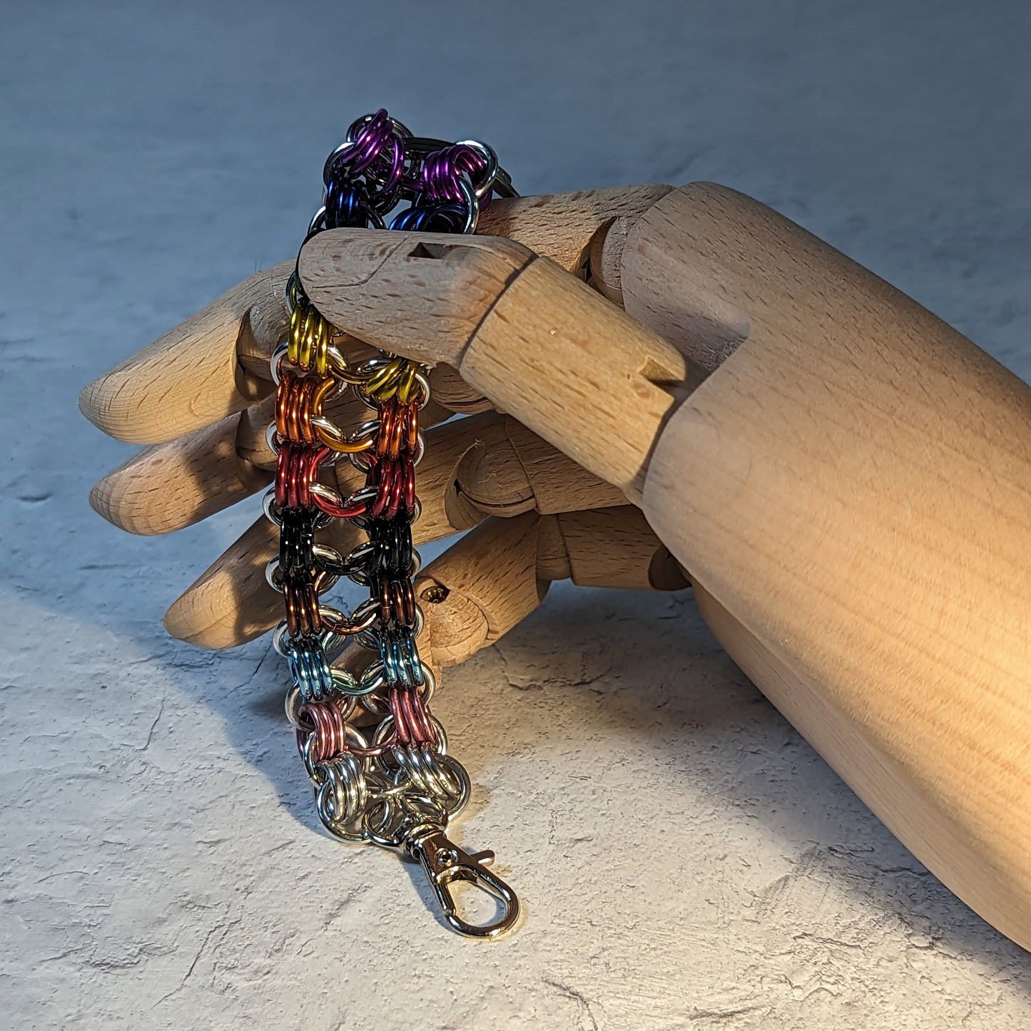 Progress Pride Large 4-in-1 Chain Key Fob