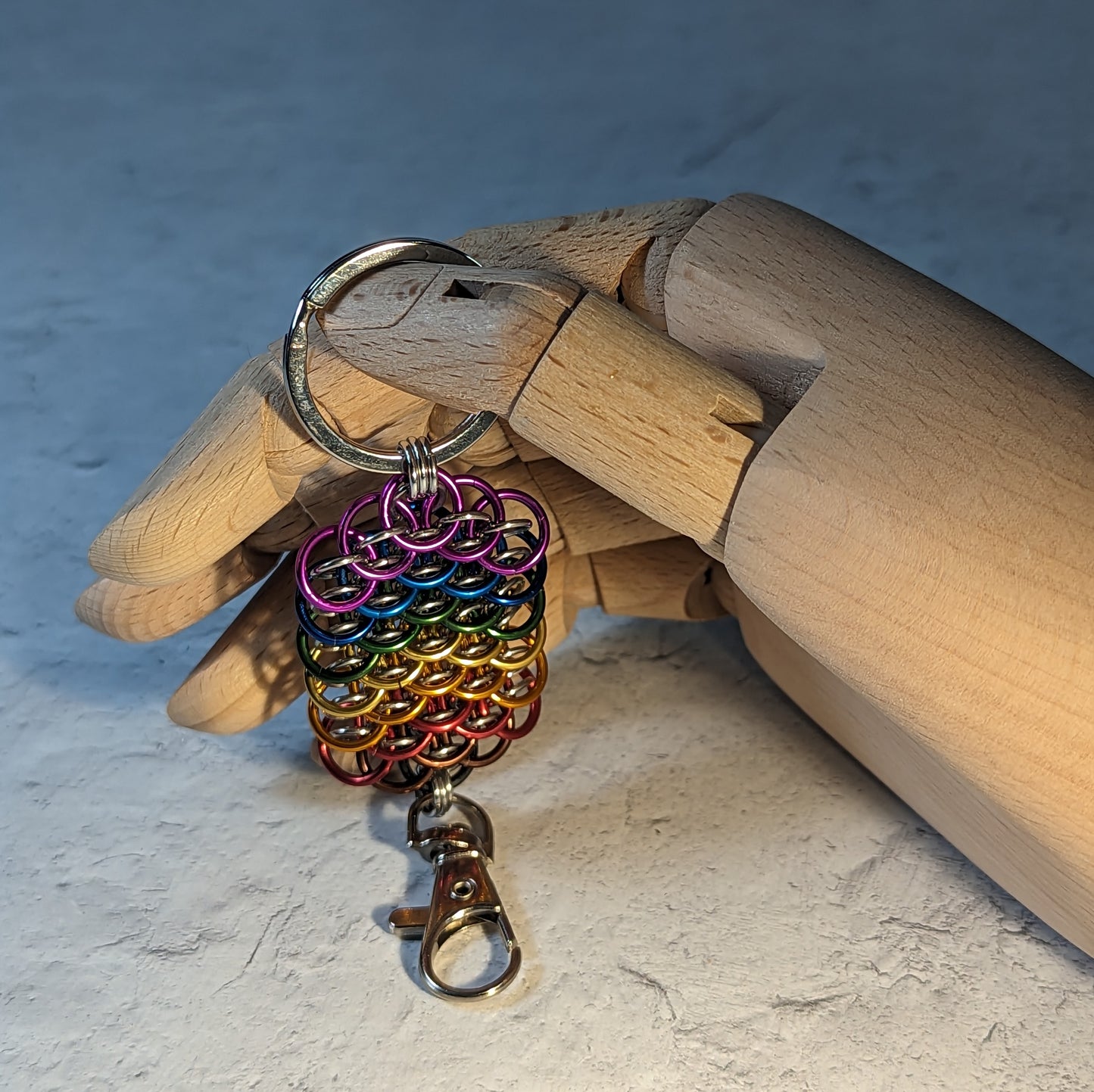 Transgender Pride Dragonscale Key Fob