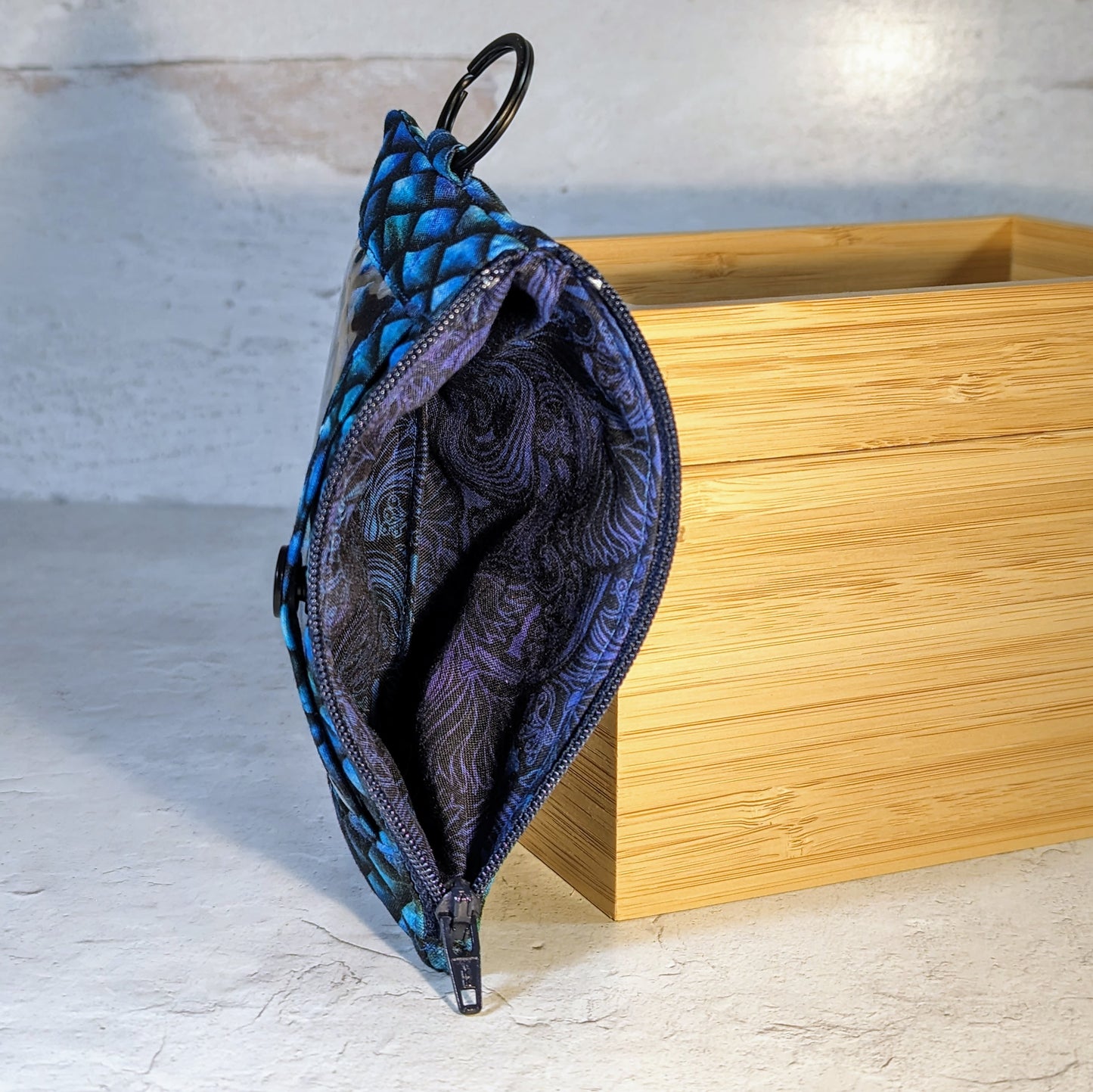 Blue Dragonscale Piccolo ID Wallet