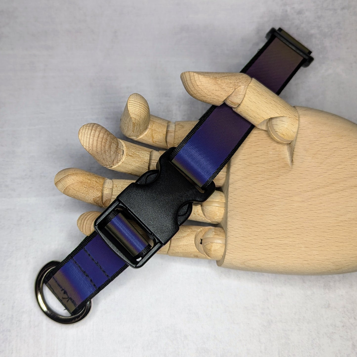 Rainbow reflective dog collar