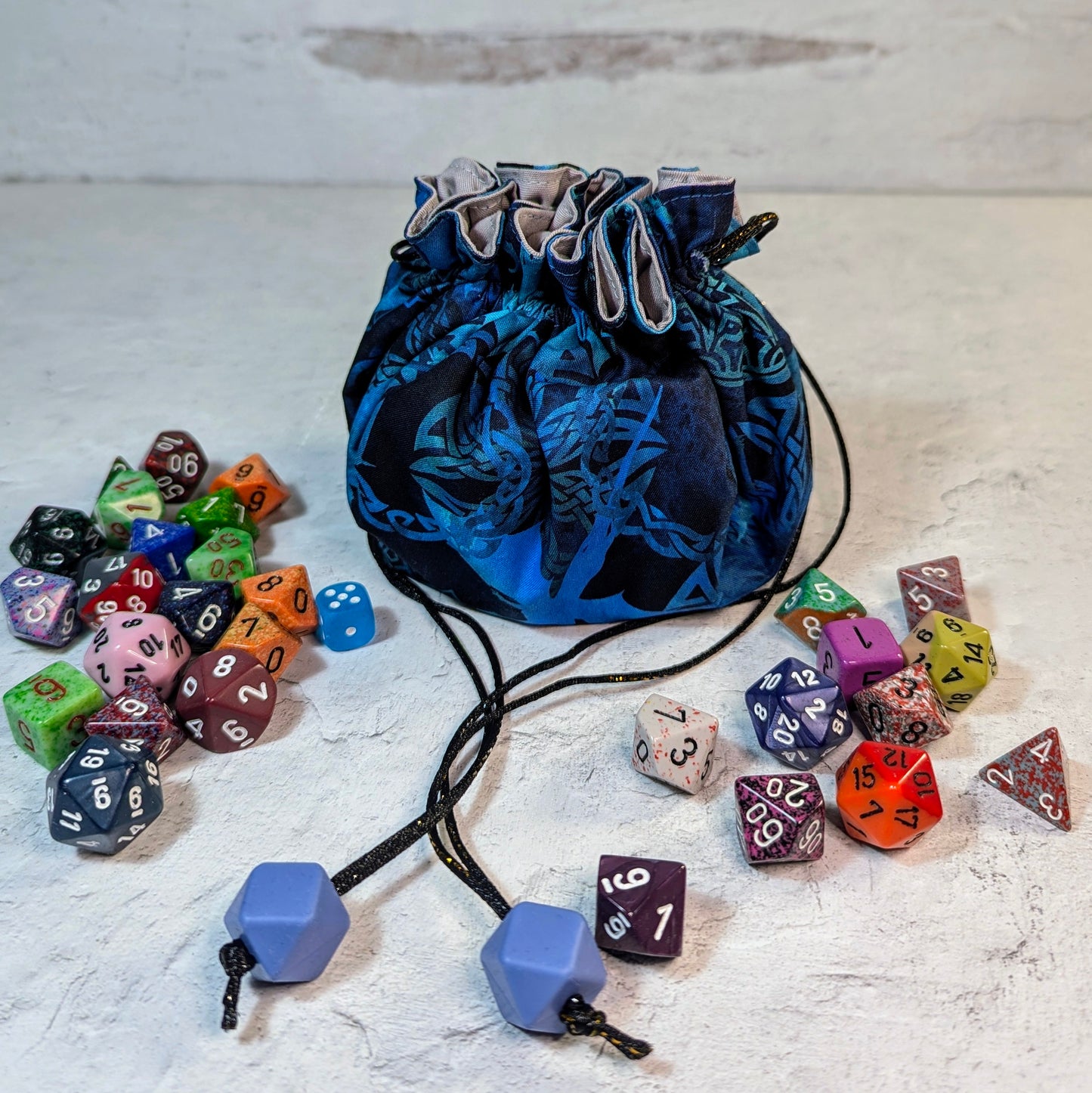 Blue Dragons Minuet Dice and Ditty Bag