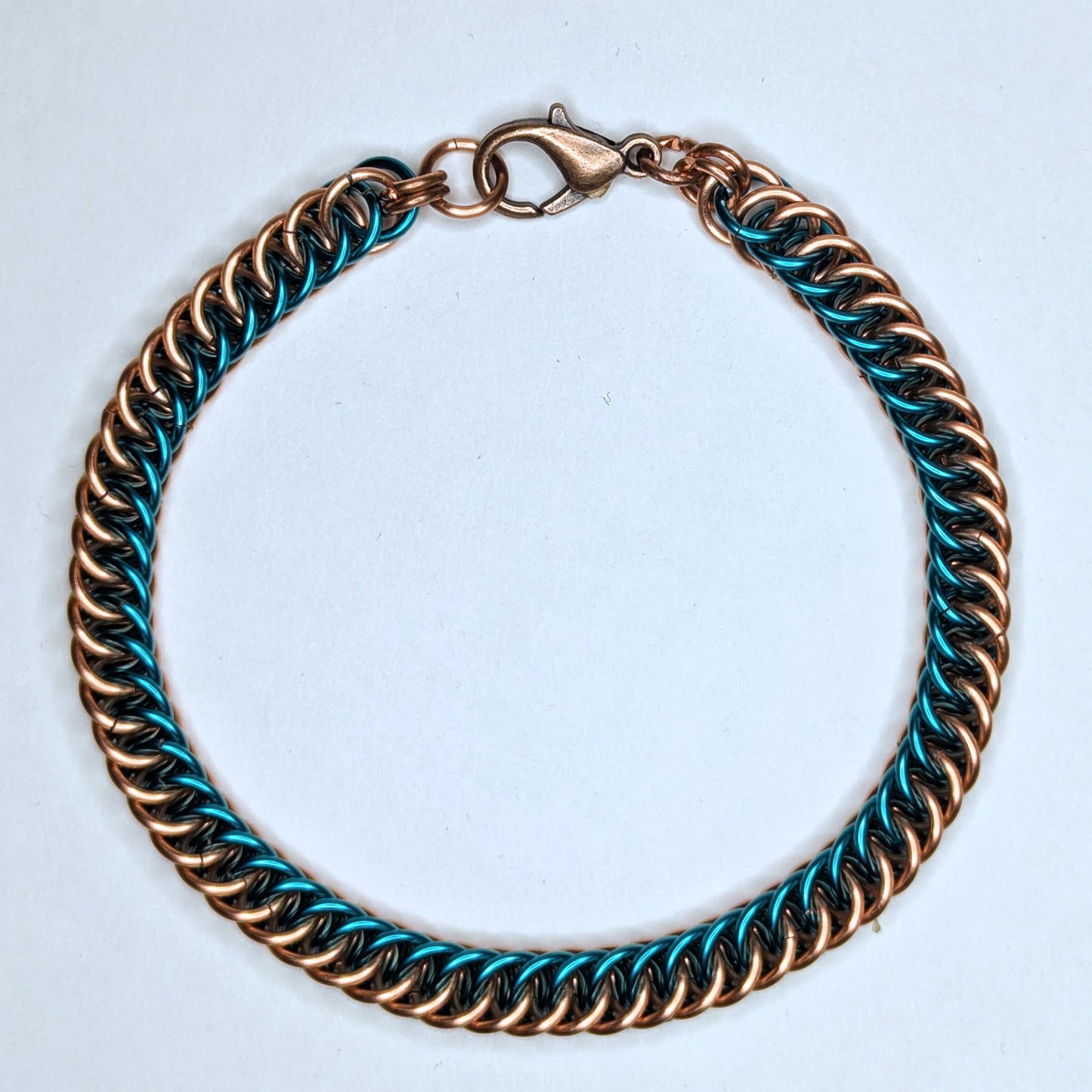 Turquoise and Copper Half Persian Bracelet