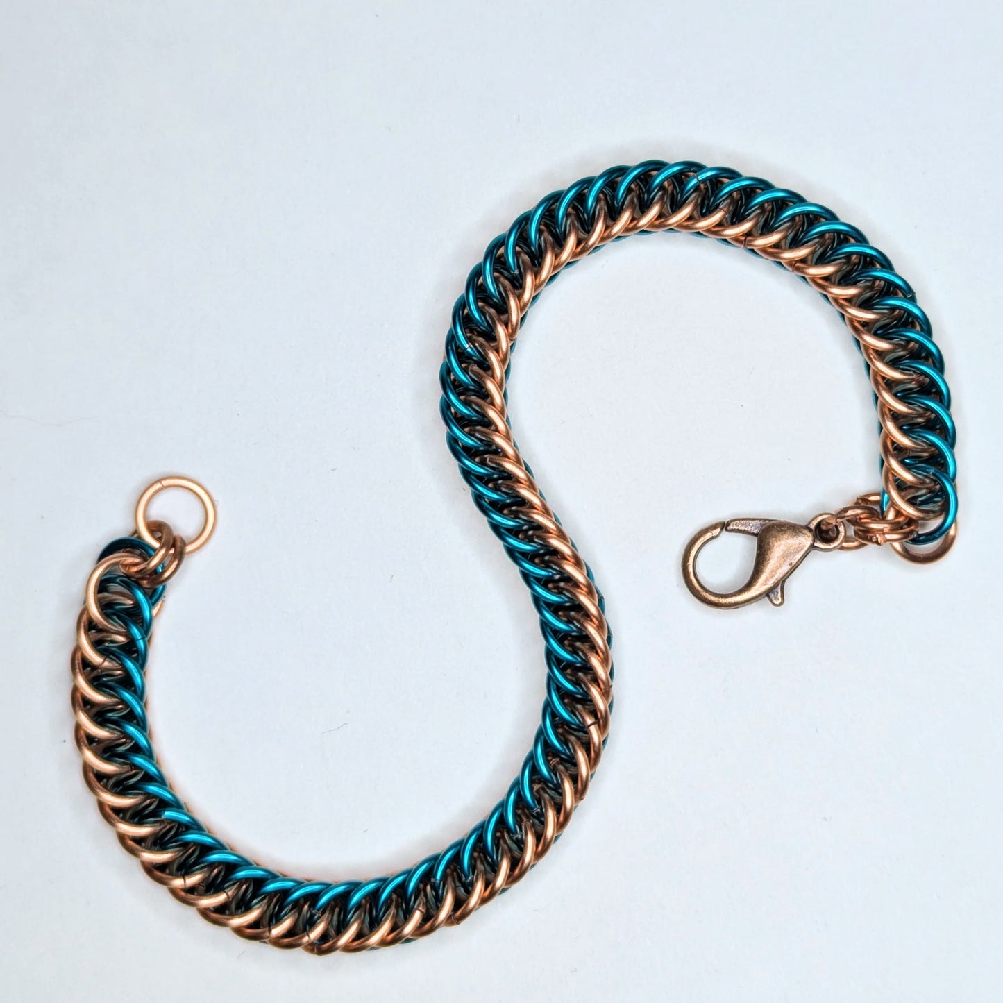Turquoise and Copper Half Persian Bracelet