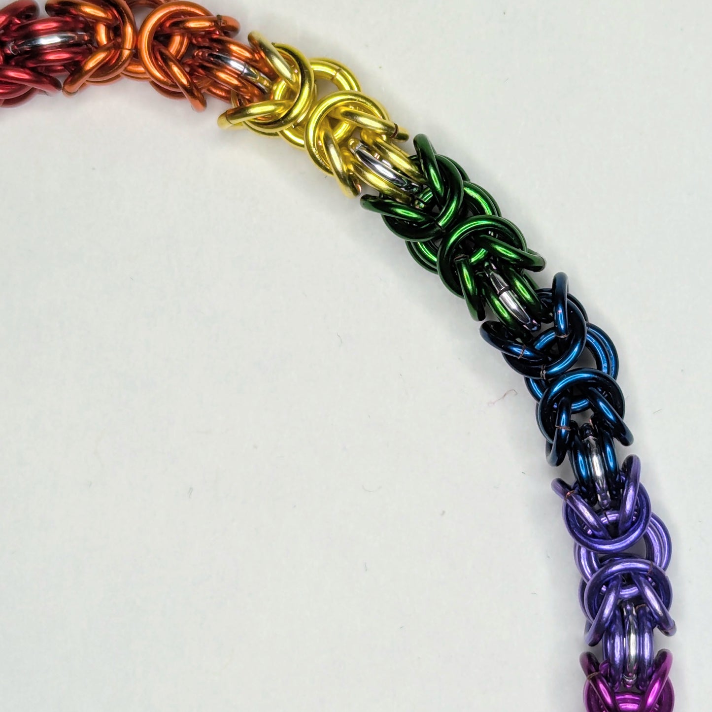 Rainbow Byzantine Bracelet