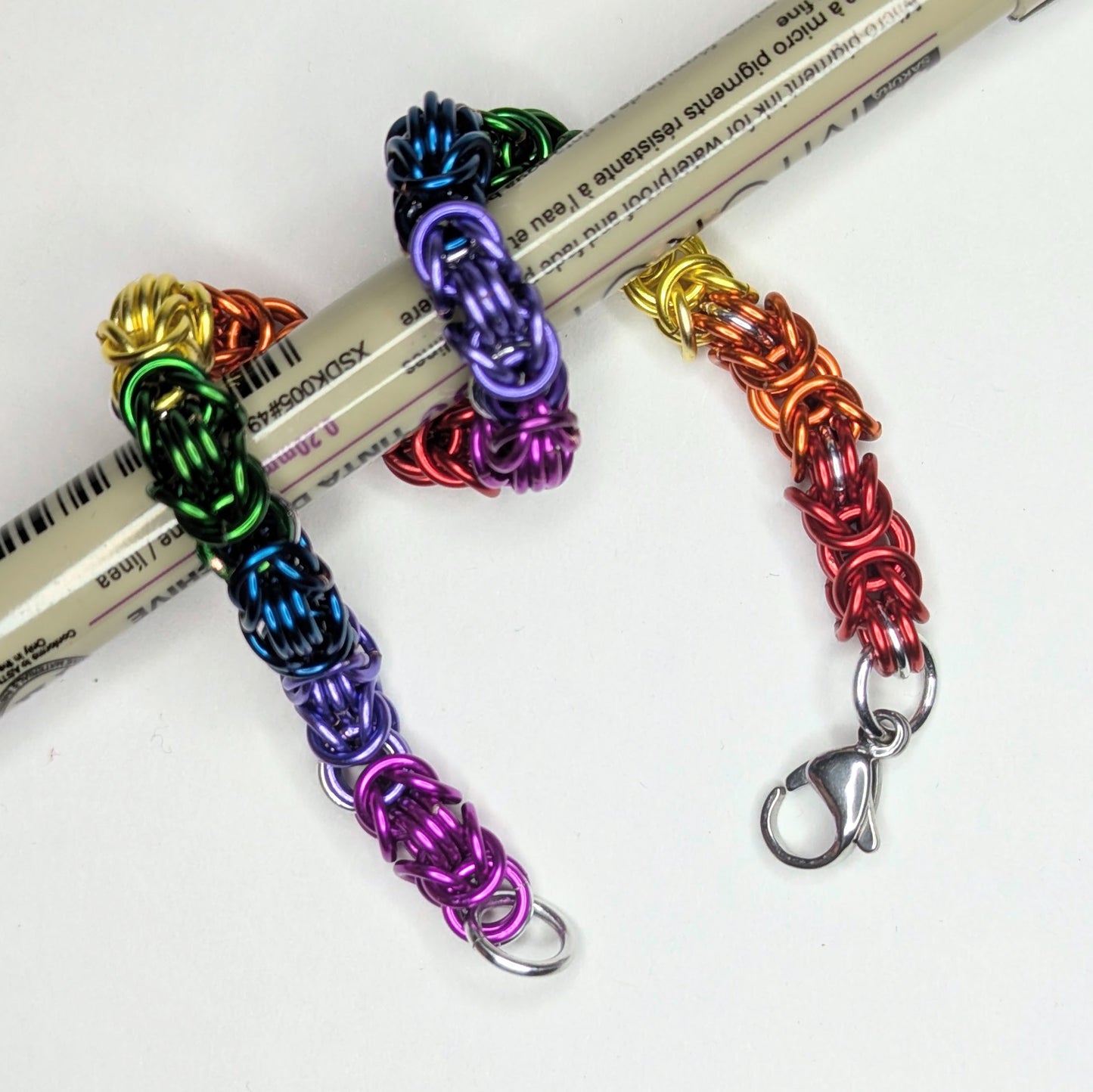 Rainbow Byzantine Bracelet
