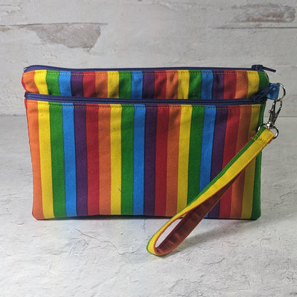 Rainbow Duet Wristlet