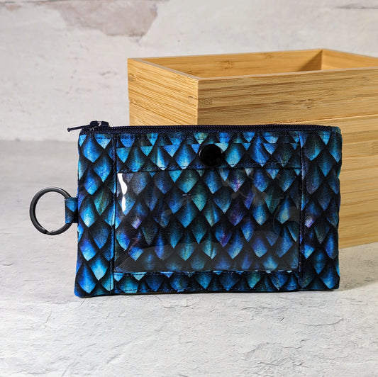 Blue Dragonscale Piccolo ID Wallet