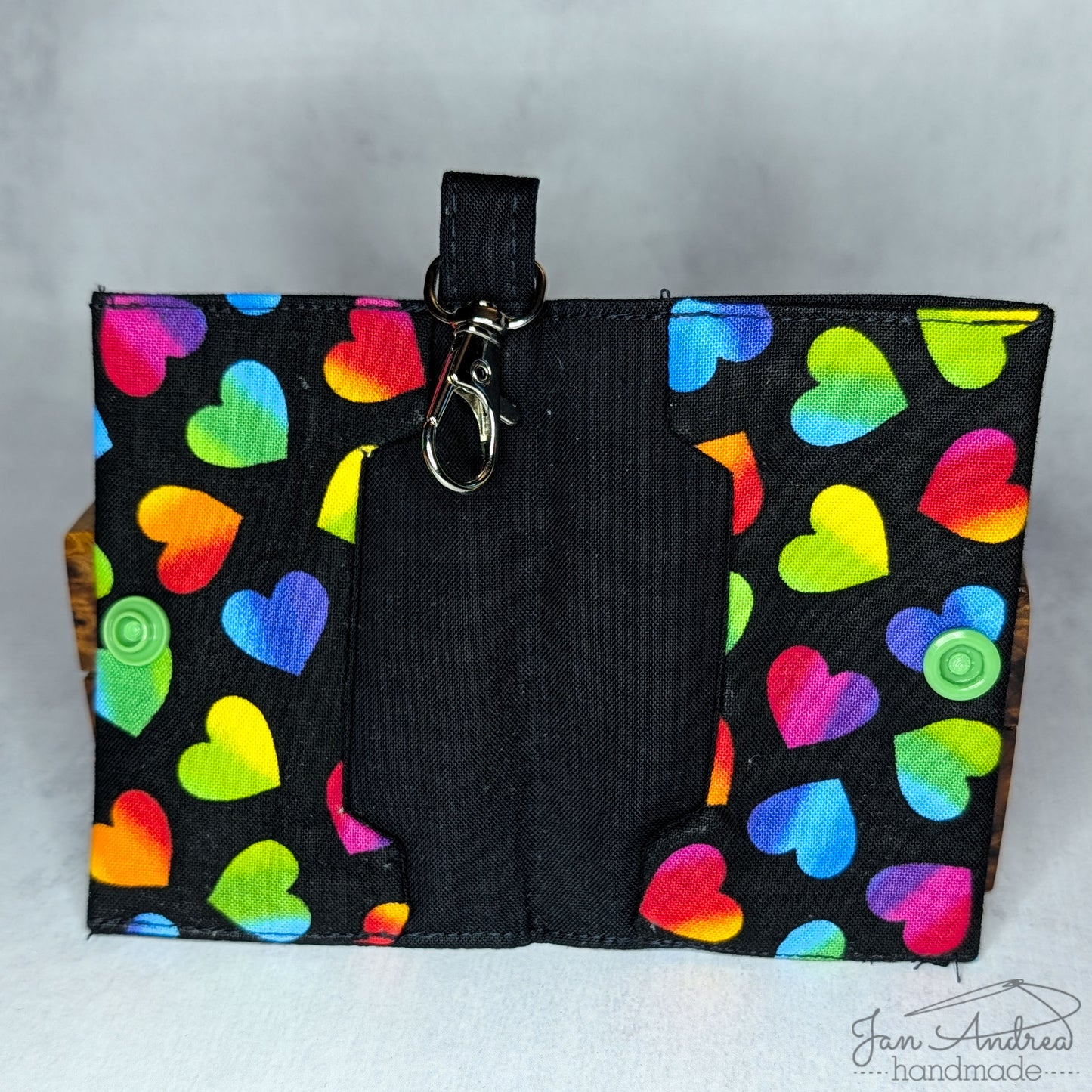Rainbow Hearts Breve Card Wallet