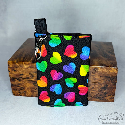 Rainbow Hearts Breve Card Wallet