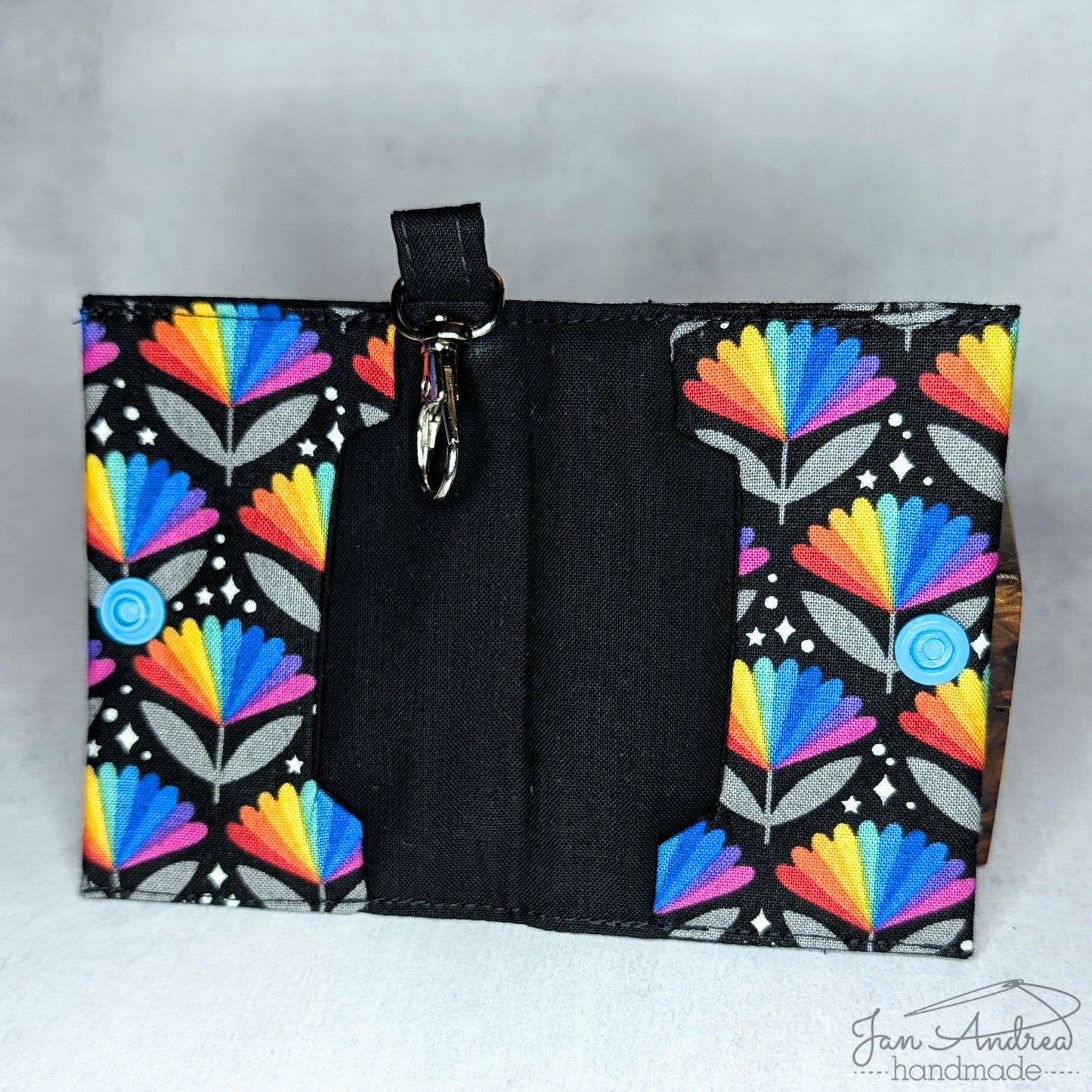 Rainbow Flowers Breve Card Wallet