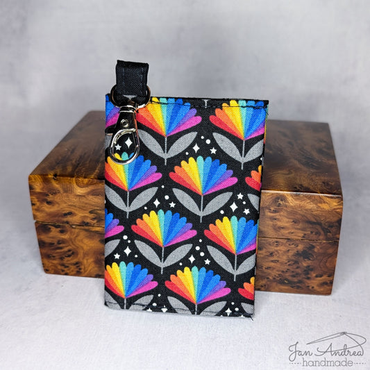 Rainbow Flowers Breve Card Wallet