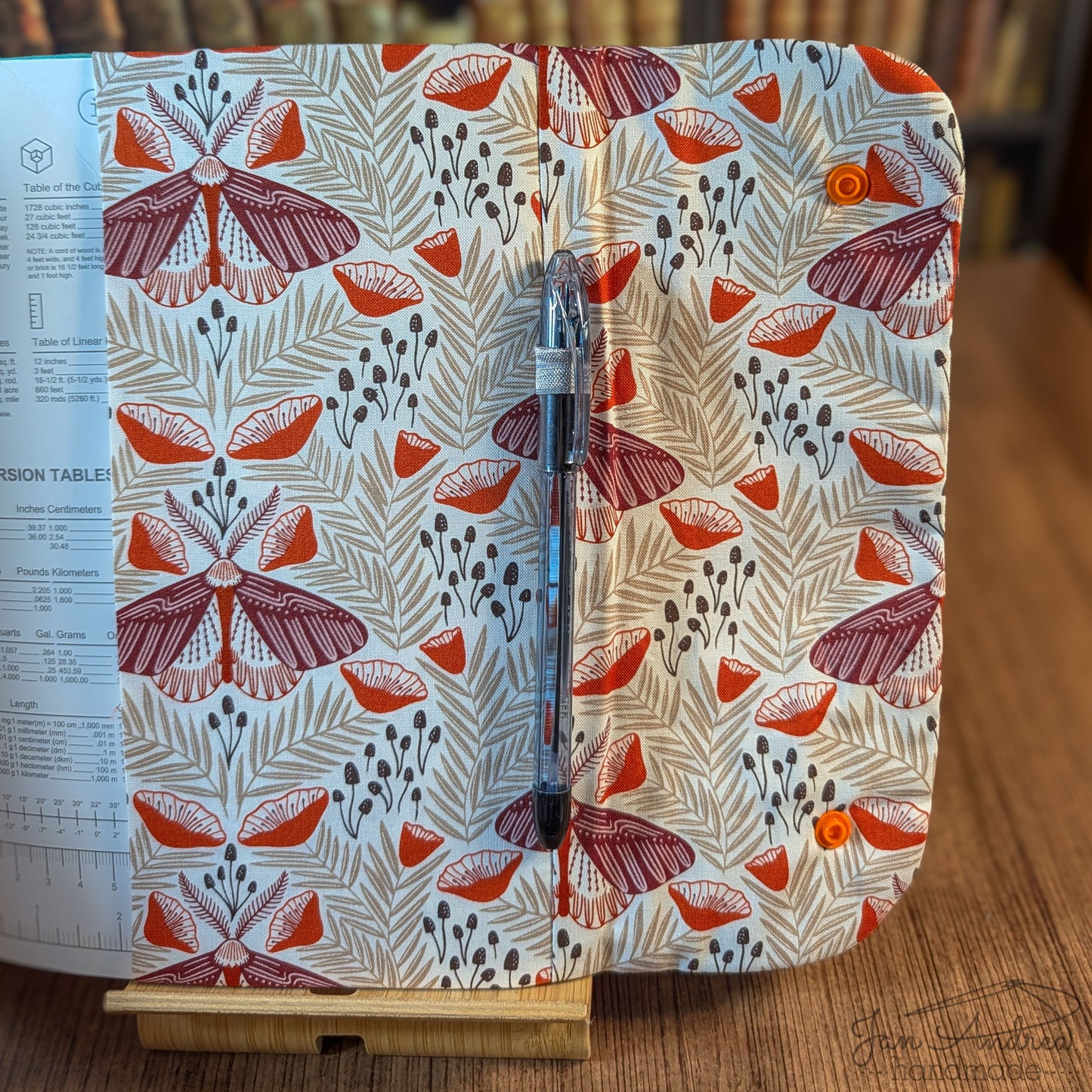 Moth and Mushroom Composition Book Cover