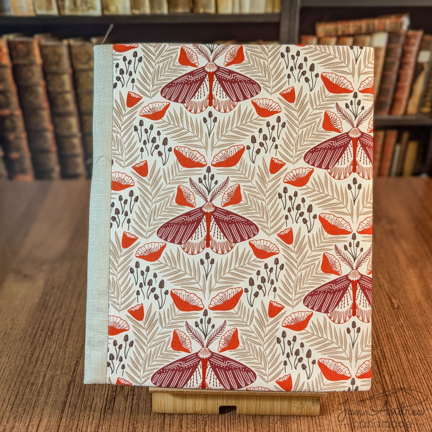 Moth and Mushroom Composition Book Cover
